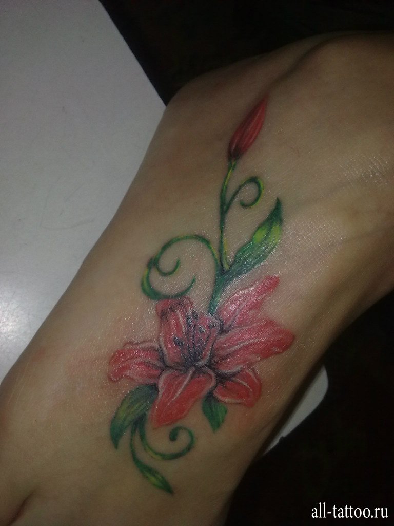 Мой идеальный цветочек на ноге — татуировка мечты
