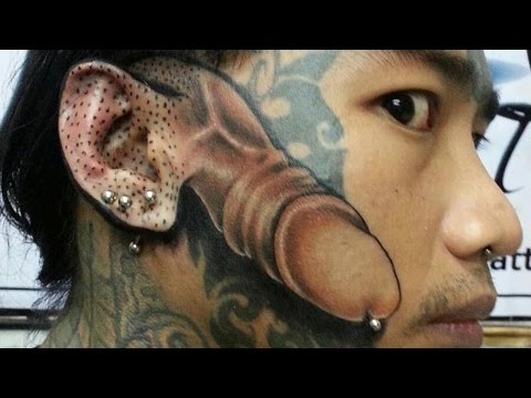 15 необычных татуировок на лице