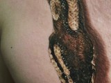 3d татуировка змеи на груди