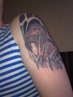 Татуировка с изображением медведя